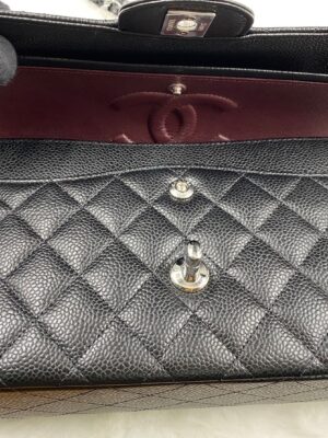 Chanel Classic 10″ caviar black