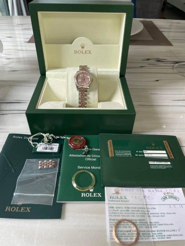 👑Used Rolex Datejust Lady Size26mm. Pinkgold - Image 4