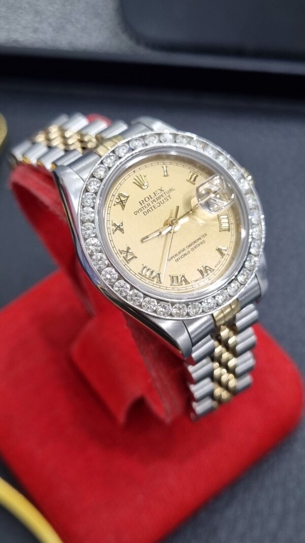 Used Rolex datejust Lady Size ✅หน้าทอง​ เลขโรมัน - Image 4