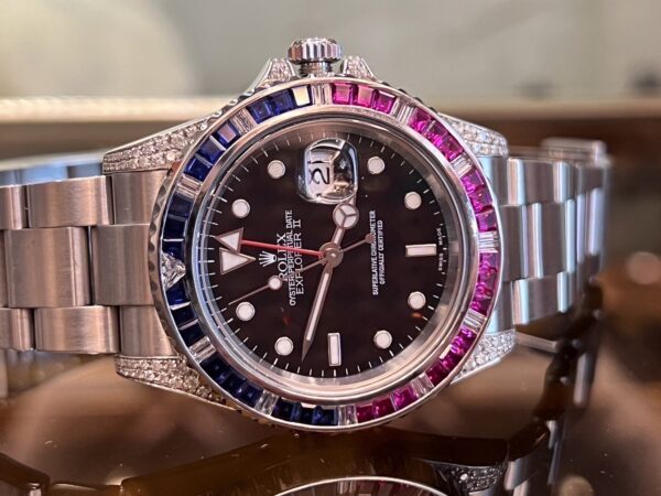 Rolex ex2 Diamond Custom แบบสายไม่ฝังเพชร