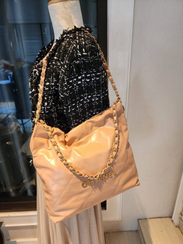 New Chanel 22 Caramel Small Size (รหัส NM375) - Image 3