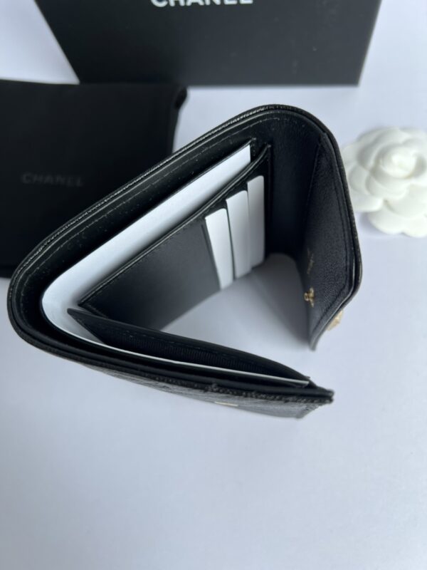 New Chanel Wallet 3 พับ Caviar Chevron - Image 2