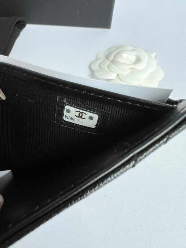 New Chanel Wallet 3 พับ Caviar Chevron - Image 4