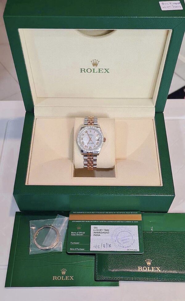 👑Used Rolex Datejust Boy size Pinkgold Y2016 - Image 2