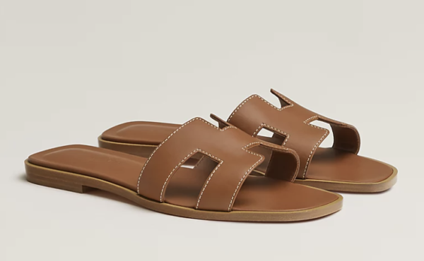 Hermes Oran Sandals Size 37