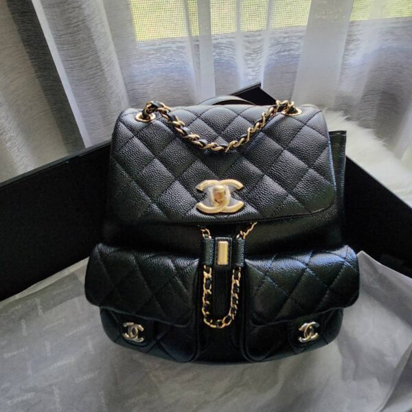 New Chanel Back Pack Cavair Medium