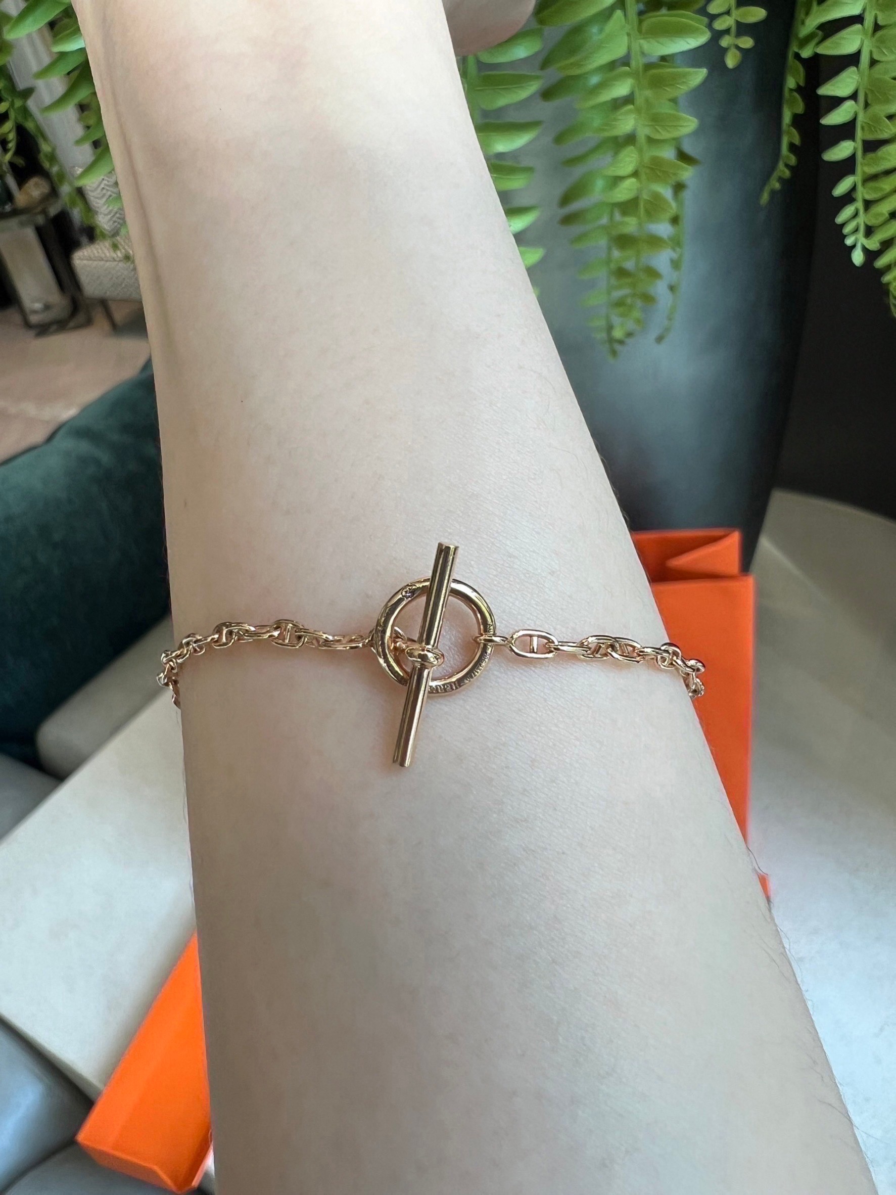 ❤️‍🔥Very like new Hermes Bracelet rose gold Fine jewelry