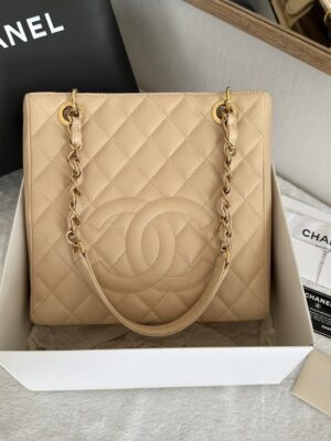 Chanel PST Beige Caviar GHW holo16