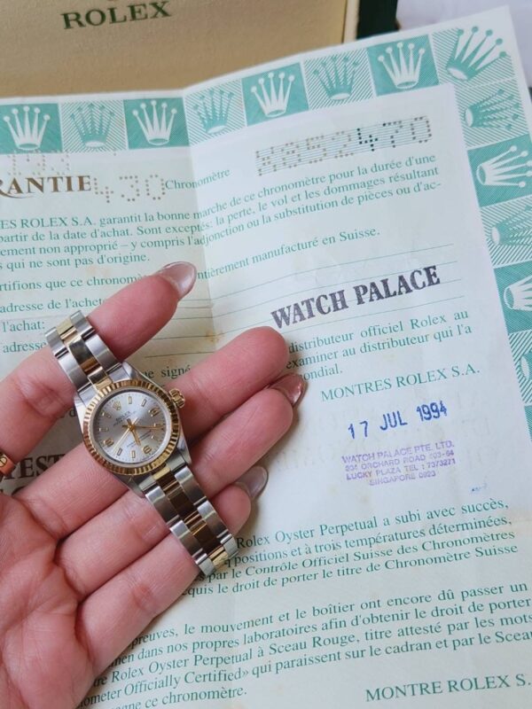 👑Used Rolex Nodate​ Ref.​66193 Ladysize25mm.​ ✅หน้าเทาเลขอารบิค - Image 3