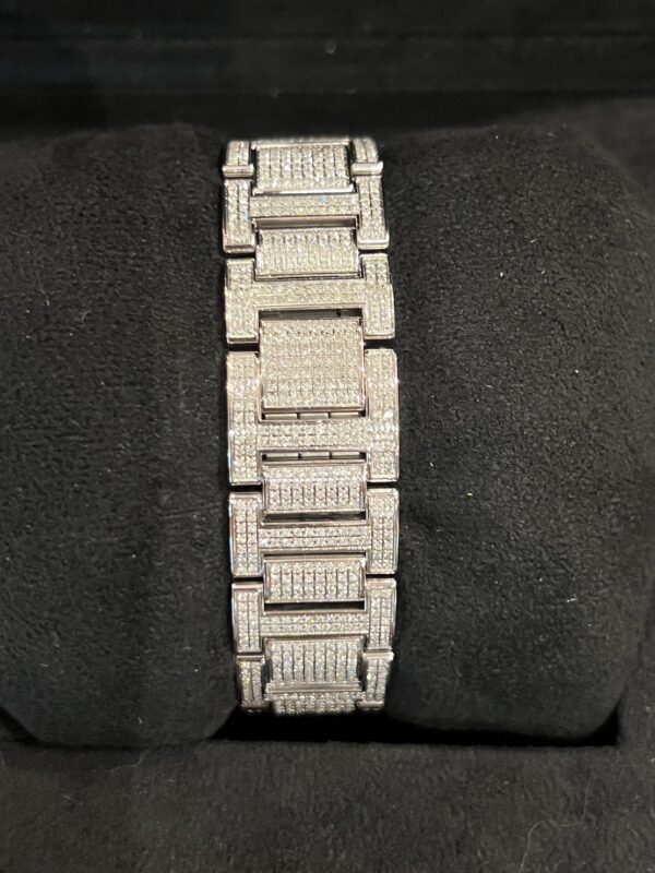 Cartier ballon bleu 36mm full diamond custom - Image 3