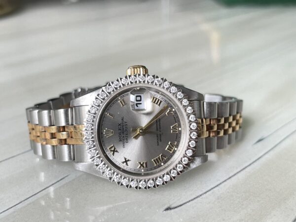 👑Used Rolex Datejust Lady 26 mm. ✅หน้าเทาโรมัน
