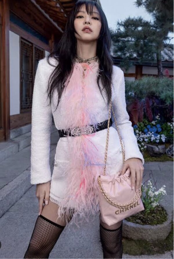 New Chanel 22 mini สีชมพูพาสเทล - Image 2