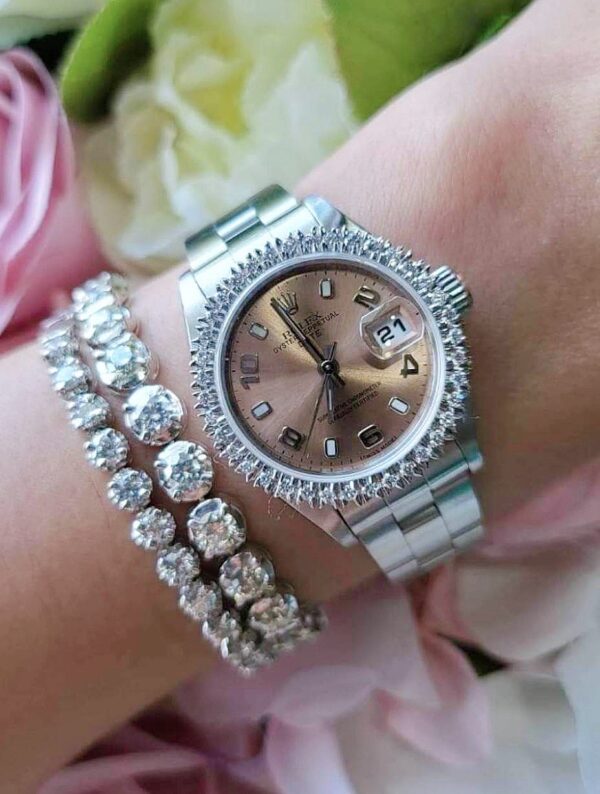 👑Used Rolex Datejust Lady26mm. ✅หน้าเชมเปญอารบิคเลขคู่ - Image 2