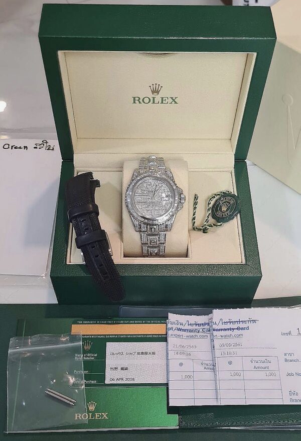 👑Used Rolex gmt ice diamond after setting ปี 2018 - Image 2