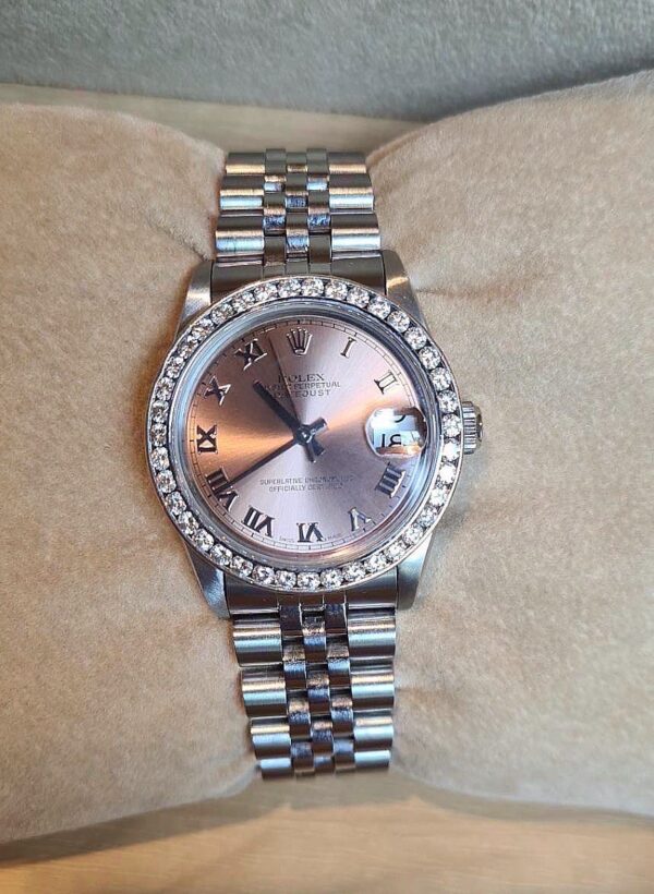 Used Rolex Datejust Boysize 31 mm. ✅ปี 1995 ✅หน้าพิ้งโรมัน