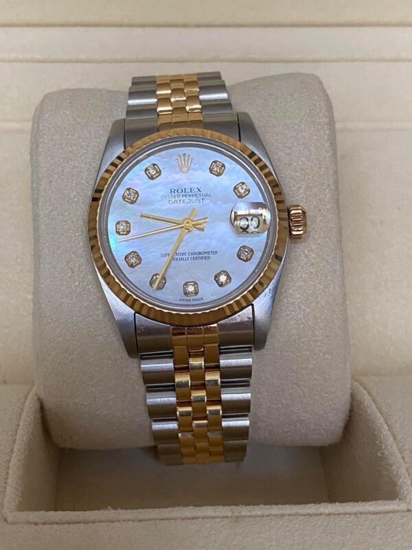 👑Used Rolex Datejust Boysize 31 มม. MOP Ref. 68273 Automatic - Image 2