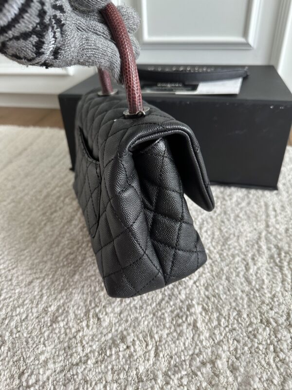 Like new Chanel coco 9.5 caviar holo 23 หู Lizard แท้ - Image 3
