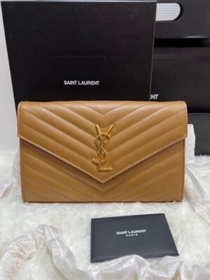New YSL woc 9” caramel y 22 ghw