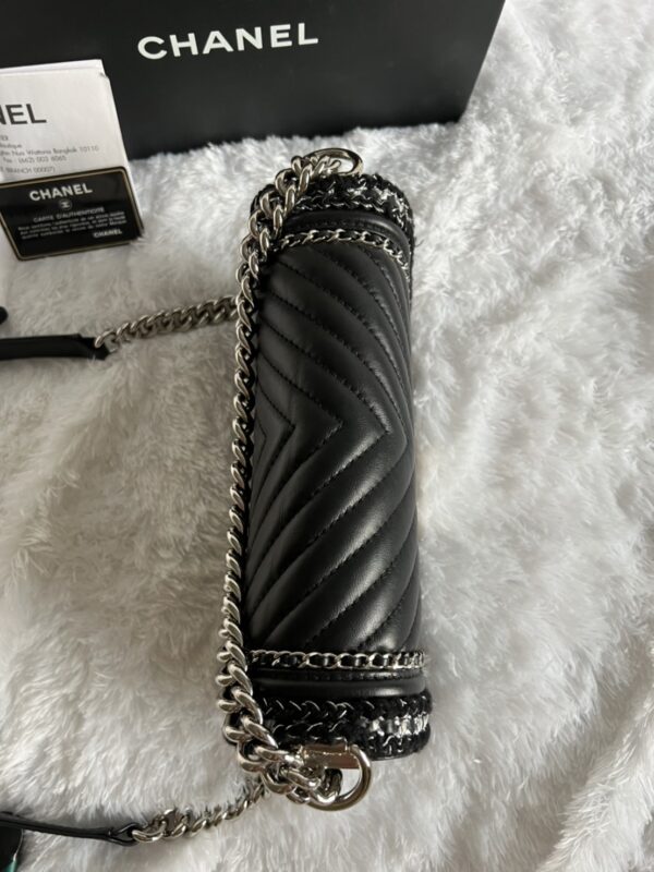 Used very good condition chanel boy 10 limited calf skin holo24 - Image 6