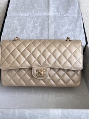 Kept unused chanel classic10 caviar ghw microchip