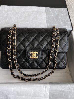 New chanel classic9 caviar ghw microchip