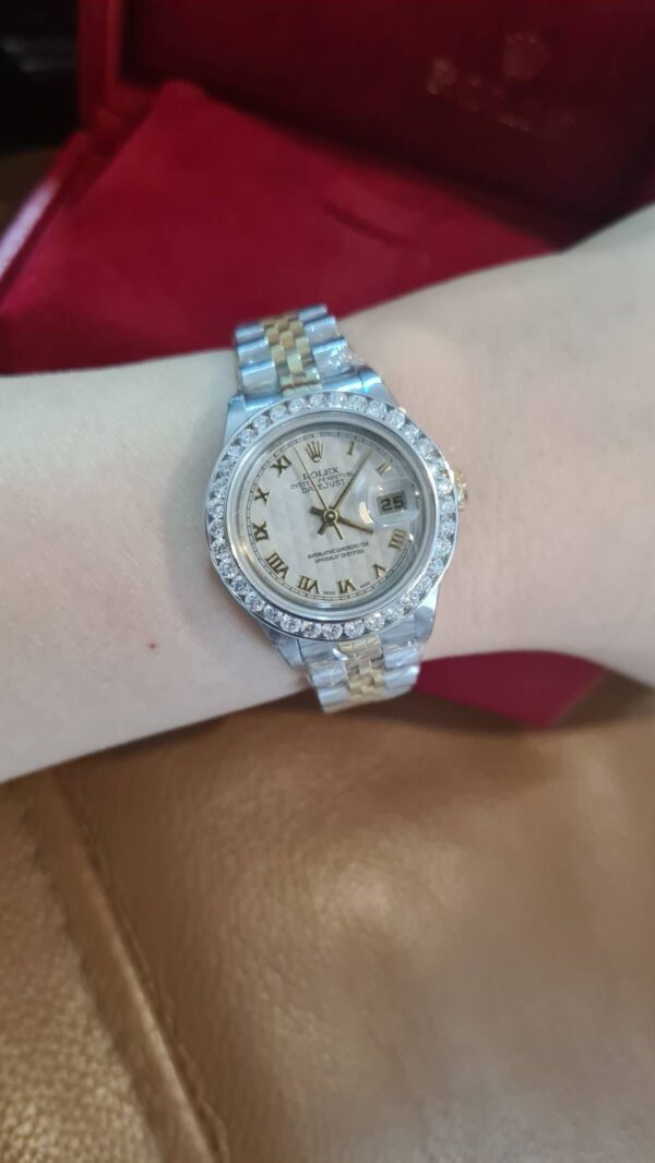 👑Used Rolex datejust Lady 26 mm. ✅หน้าพีระมิดโรมัน - Image 2