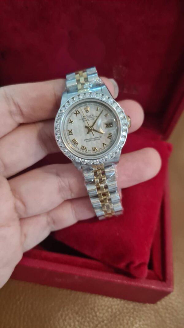 👑Used Rolex datejust Lady 26 mm. ✅หน้าพีระมิดโรมัน