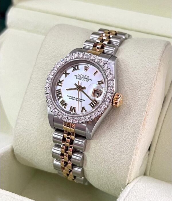👑Used Rolex Datejust Lady Size 26 mm.MOP. ✅หน้ามุกขาวโรมัน - Image 2