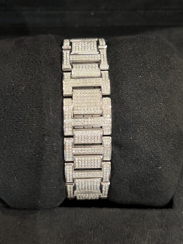 Cartier ballon bleu 36mm full diamond custom - Image 5