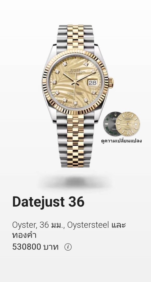 New Rolex Datejust 36mm 8/2023