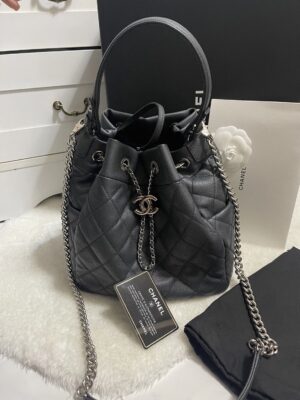 Used like new Chanel Drawstring holo26
