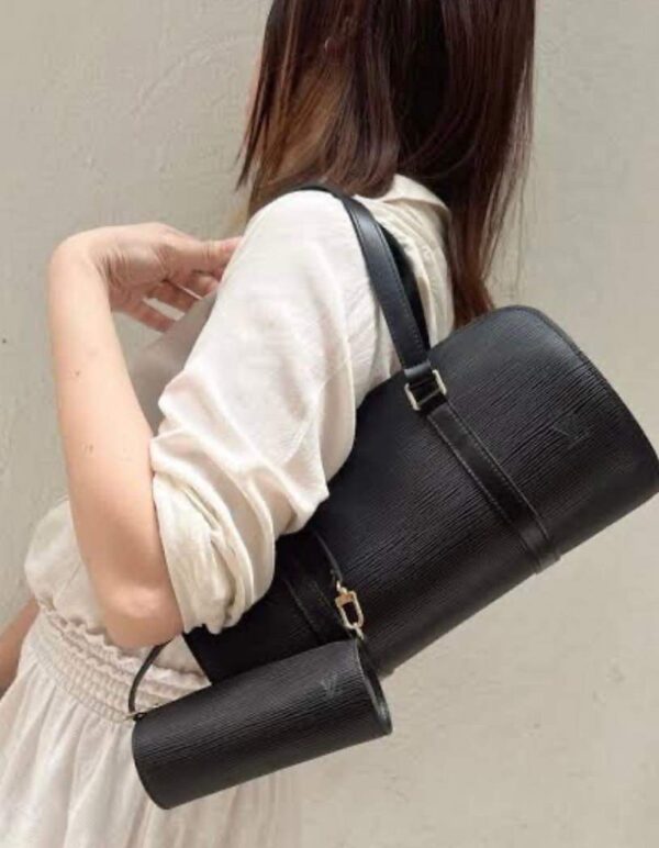 Louis Vuitton Soufflot Epi Black - Image 4