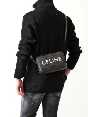 New CELINE Triomphe Medium Messenger Shoulder crossbody Bag