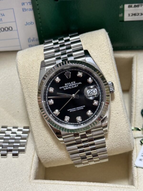Used Rolex Datejust Kingsize 36 mm.Ref.126234 ✅ปี 2020 ✅หน้าดำหลักเพชร - Image 2