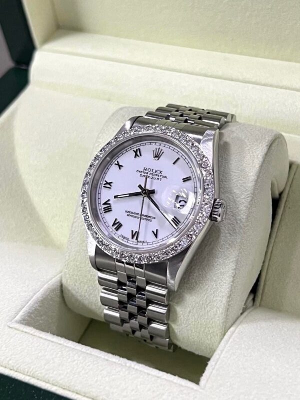 👑Used Rolex Datejust Kingsize 36 mm.Ref: 16220 ✅หน้าขาวโรมัน - Image 2