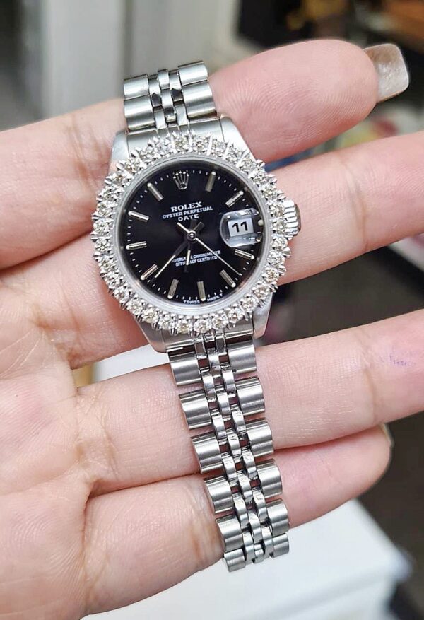 👑 Used Rolex lady size 26 mm. ✅หน้าดำขีด - Image 2