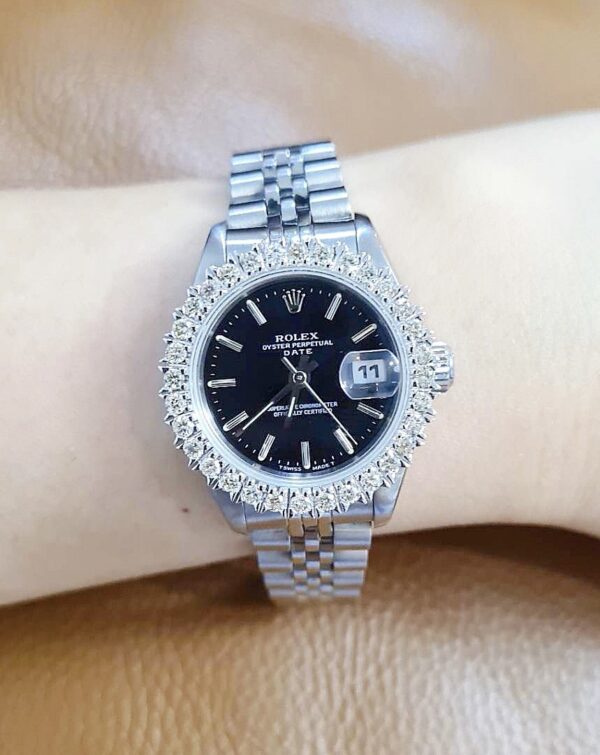 👑 Used Rolex lady size 26 mm. ✅หน้าดำขีด