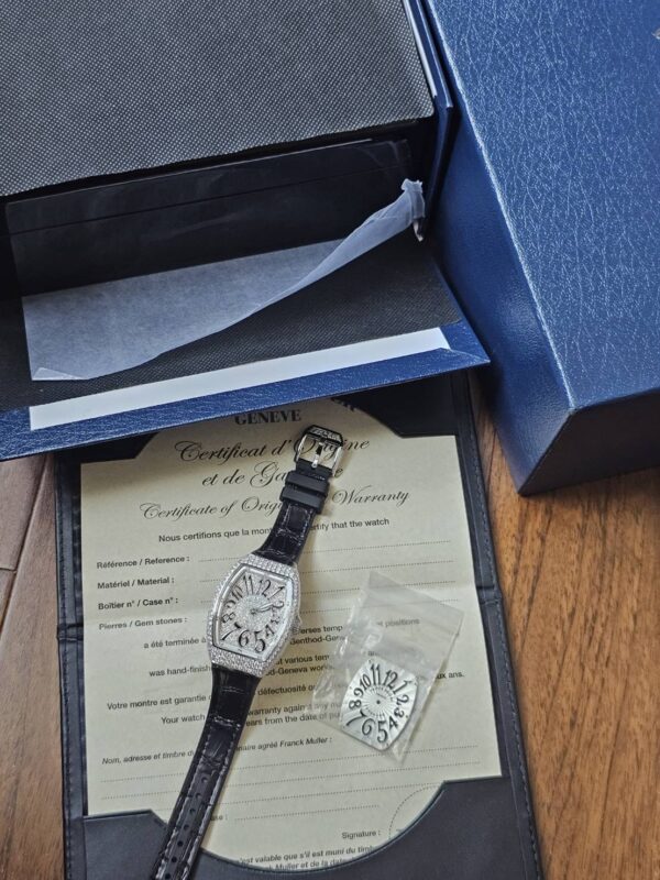 New Franck Muller V32 ขอบขาว Full Diamond After setting - Image 2