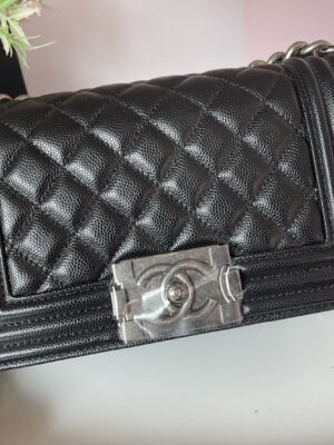 Used once chanel boy 8” rhw (holo28)
