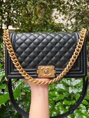 🔥Chanel Boy 10 holo29 caviar ghw